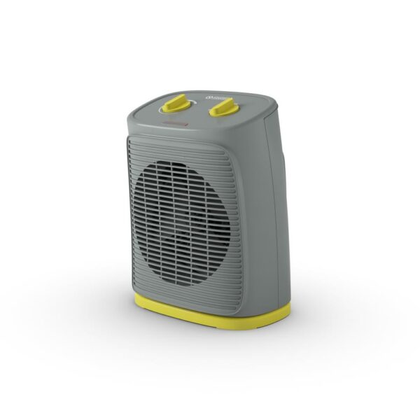 Splendid Termoventilatore 2000W 60Mq Oscillante Grigio Giallo CALDOROCKO