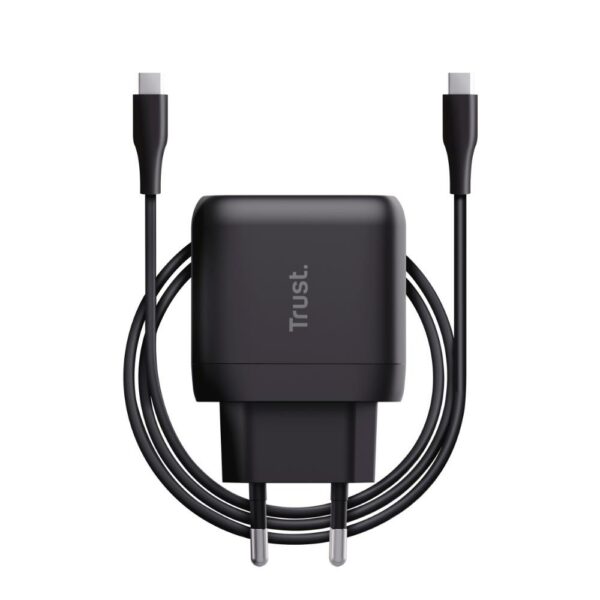 Trust Alimentatore Usb C 45W con Cavo Usb C Maxo Nero 24816