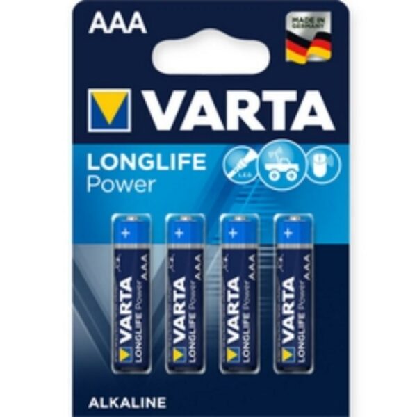 Varta Batteria Alcalina Aaa Longlife Power 4Pz 4903121414