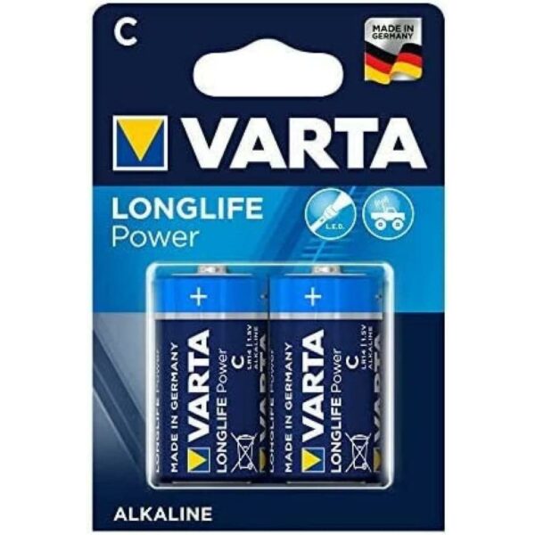 Varta Batteria Alcalina C Longlife Power 2Pz 4914121412