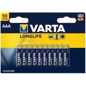 Varta Batteria  Alcalina Ministilo Aaa Longlife 10Pz 04103101461