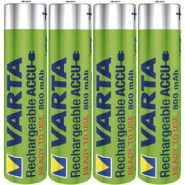 Varta Batteria Ministilo Aaa Ricaricabile 800Mah 4Pz 56703101404