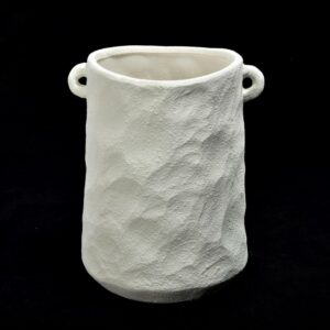 Vaso in Ceramica Bianco 21x21xH28Cm Mercury