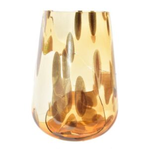 Vaso in Vetro Decorato 15 x H22Cm Mercury