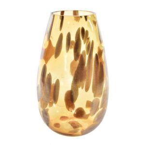 Vaso in Vetro Decorato 17 x H28Cm Mercury