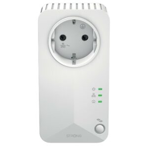 Adattatore Powerline Wi-Fi Duo 600Mbps 3 Porte Lan Strong POWERLWF600DUOEUV2