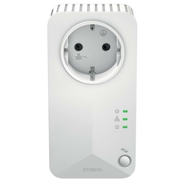 Adattatore Powerline Wi Fi Duo 600Mbps 3 Porte Lan Strong POWERLWF600DUOEUV2