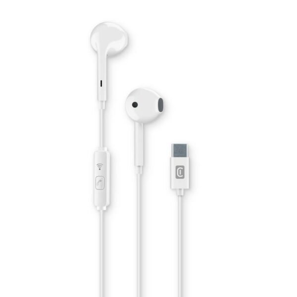 Auricolari con Microfono Capsula Usb C Bianco CellularLine AUCAPSULETYPECW