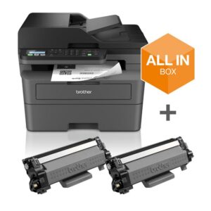 Brother MFC-L2827DWXL Stampante Multifunzione Laser B/N + 2 Toner