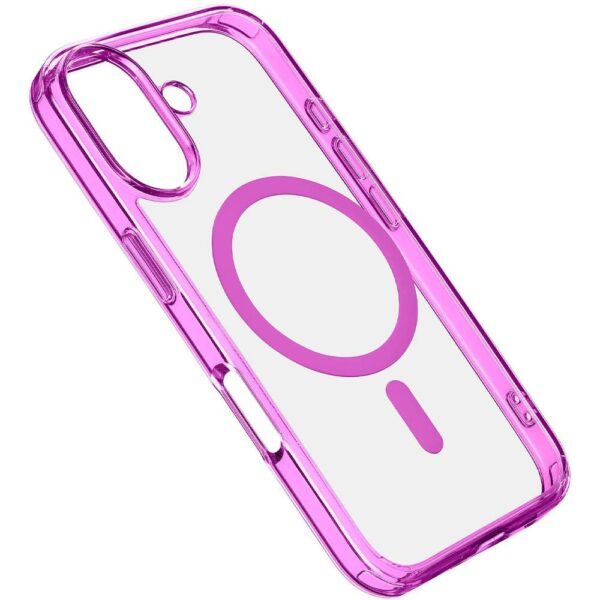 Custodia Iconic Mag per iPhone 16 Rosa CellularLine ICONICMAGIPH16P