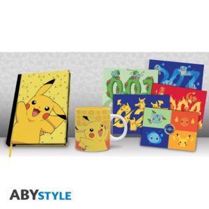 Gift Box Pokemon - Confezione Tazza 320ML + Notebook A5 + Cartoline  Pikachu Aby Style ABYPCK286