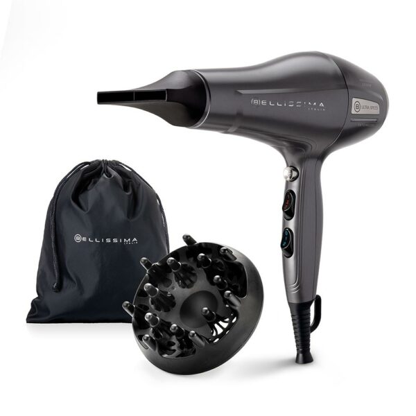 Imetec Bellissima Ultra Speed Nero Phon 2200W 2 Velocita 3 Temperature 11859