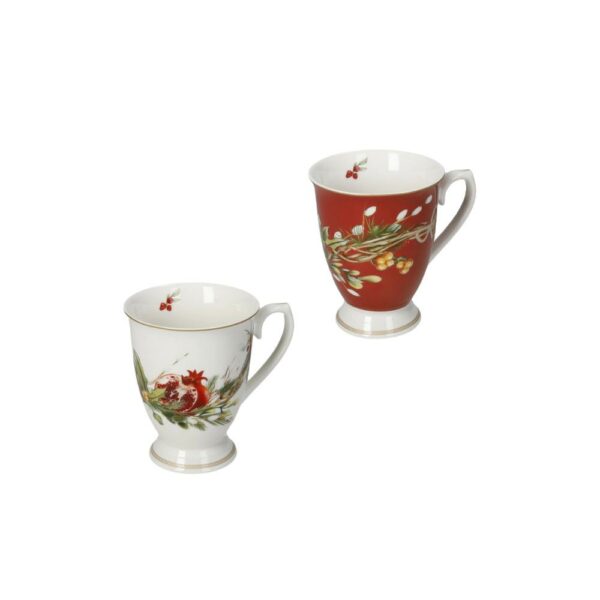 Set 2 Mug Carol New Bone China Brandani 89963