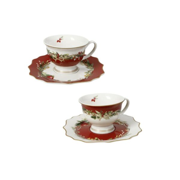Set 2 Tazzine Caffe Carol New Bone China Brandani 89961