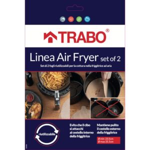 Set Fogli Riutilizzabili per Friggitrice ad Aria Trabo ECM60