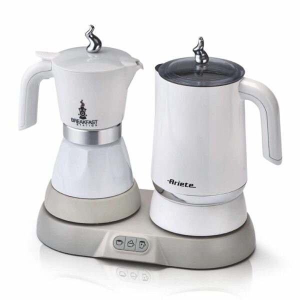 Ariete Breakfast Station Set moka elettrica con bollitore e montalatte