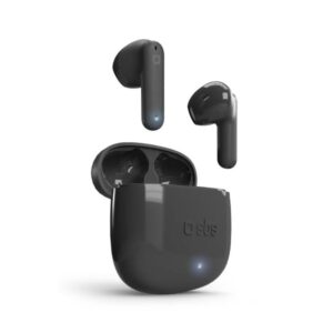 Auricolari Bluetooth Tws con Custodia ricaricabile Nero SBS TEEARTWSORCBTK