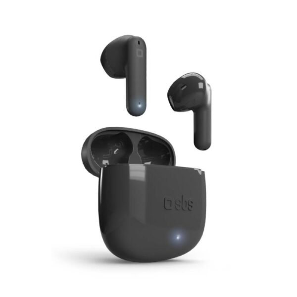 Auricolari Bluetooth Tws con Custodia ricaricabile Nero SBS TEEARTWSORCBTK 1