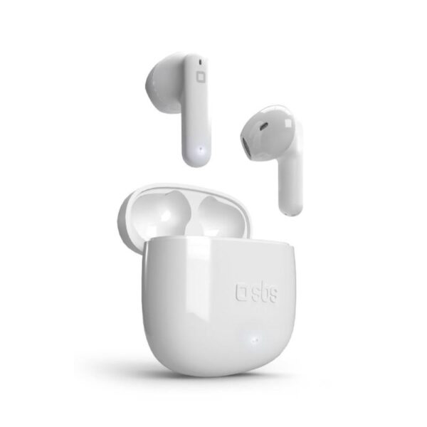 Auricolari Bluetooth Tws con custodia ricaricabile Bianco SBS TEEARTWSORCBTW 1