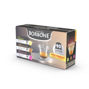 Caffè Borbone Mix degustazione 90Pz Capsule Caffè Compatibili Nespresso