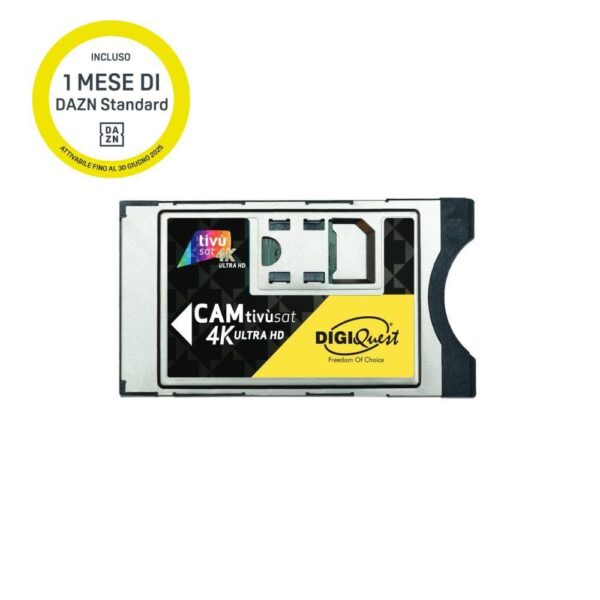 Cam Tivusat 4K Ultra Hd Smartcard 1 Mese Dazn Digiquest DAZN4K