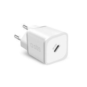 Caricabatterie Rete Gan Wall 1X Type-C Pd 20W Bianco SBS TETRGAN1C20W