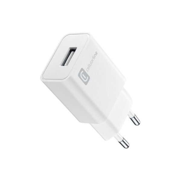 Caricabatterie Rete USB 12W Bianco CellularLine ACHUSB12WSMLW 1