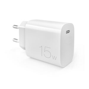 Caricabatterie Usb-C 15W Bianco Puro PWFCMTCUSBC15WWHI