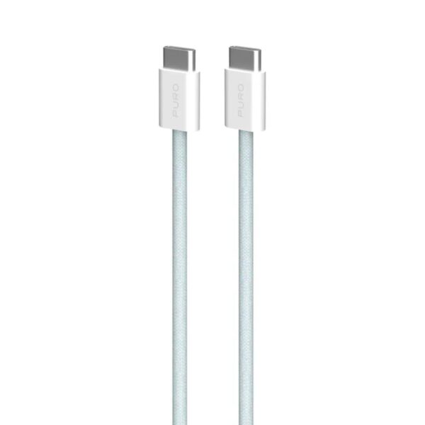 Cavo in Tessuto Usb C Usb C 1.5M 60W Light Blue Puro PUCCCFABK415MTLBLUE