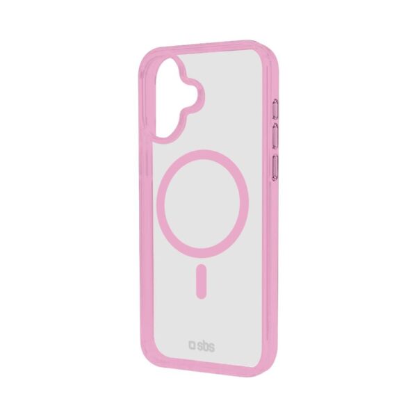 Cover Mag Frame per iPhone 16 Plus Rosa SBS TEMAGCOLIP1667P