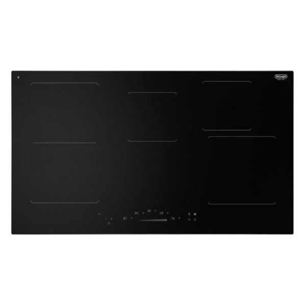 De Longhi PIN95 Piano Cottura a Induzione 90Cm 5 Zone 2 Bridge Nero