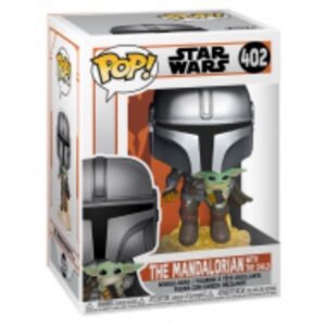 Funko Pop Star Wars: The Mandalorian Mando Flying With Jet Pack