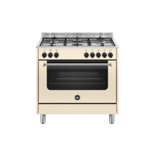 La Germania AMN965ECRV24 Cucina Americana Crema 90x60Cm 5 Fuochi a Gas e Forno Elettrico