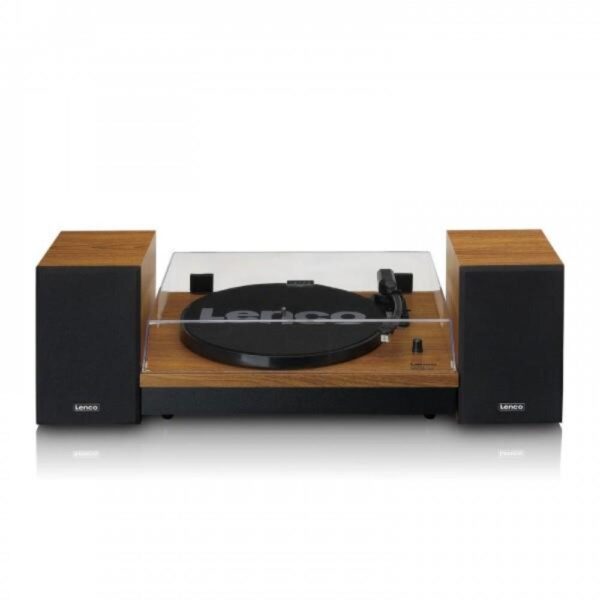Lenco LS 310WD Giradischi con Bluetooth e due altoparlanti esterni LS310WD