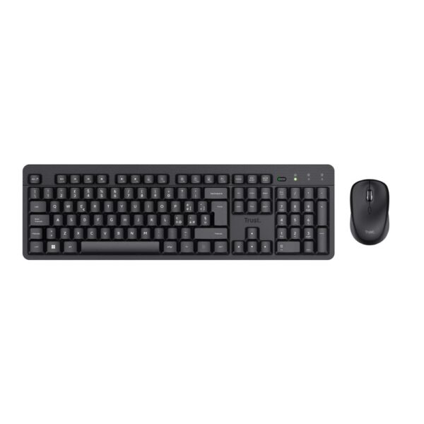 Trust Tastiera Mouse Wireless Ody II Nero 25019