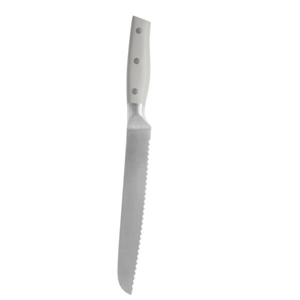 Ceppo Naturale Legno con Affila Coltelli con 5 Coltelli Inox Brandani 2