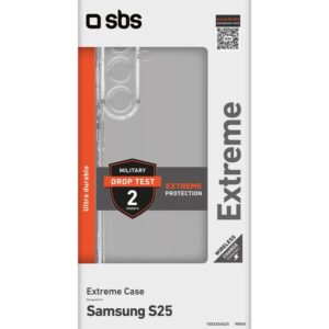 Cover Extreme X2 per Samsung Galaxy S25 Trasparente SBS TEEX2SAS25