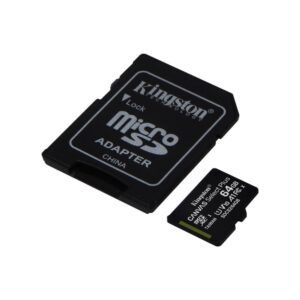 Micro SDXC 64GB Classe 10 100X Velocità Nero Kingston SDCS264GB