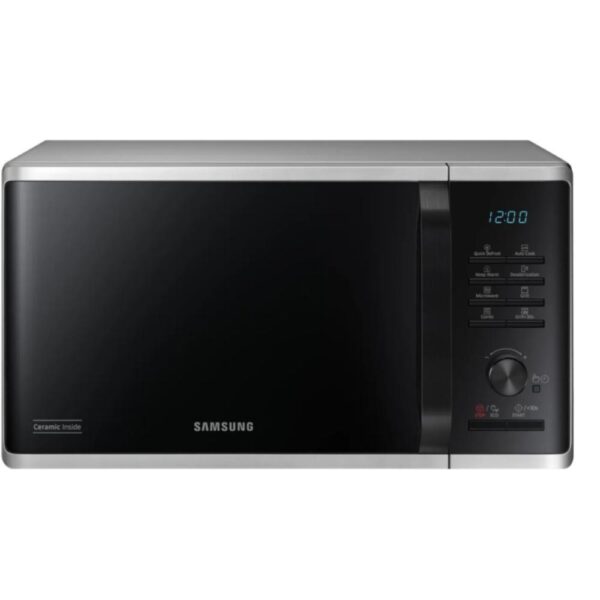 Samsung Forno a Microonde Grill Cottura Croccante 23L 800W con Grill 1100W Silver e Nero MG2AK3515AS