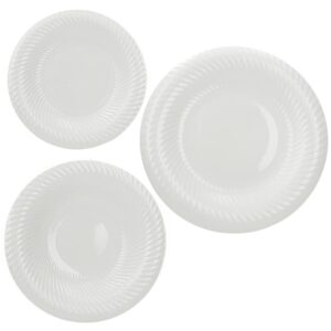 Servizio piatti 18 Pz Optical in New Bone China Brandani