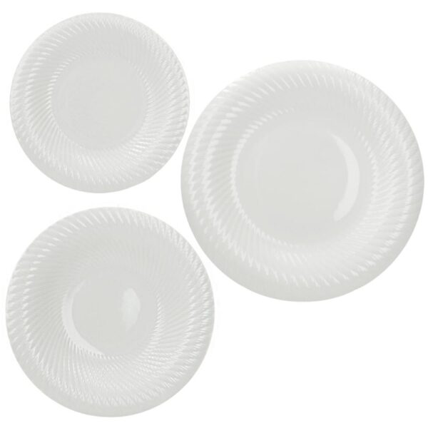 Servizio piatti 18 Pz Optical in New Bone China Brandani