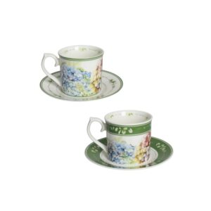 Set 2 Pz Tazze Flora New Bone China Brandani
