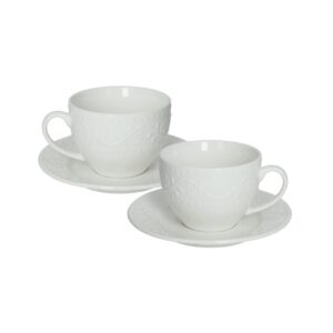 Set 2 Pz Tazzine Caffè Optical New Bone China Brandani