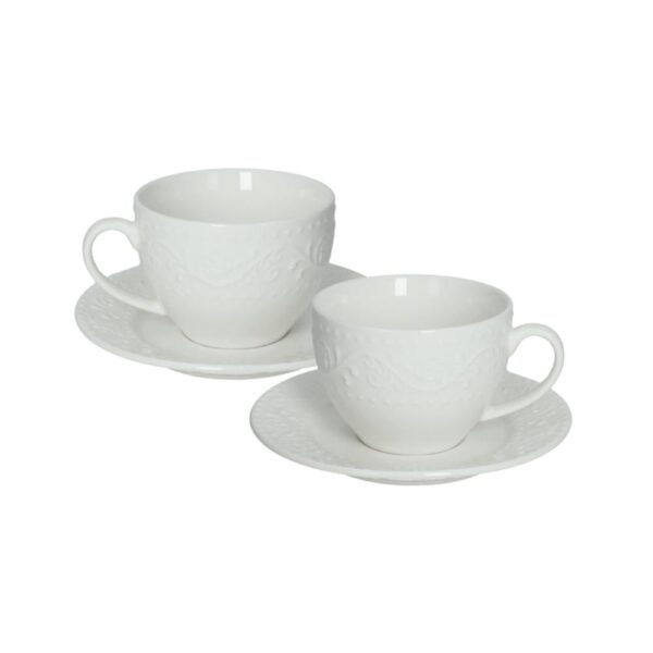 Set 2 Pz Tazzine Caffe Delizie in New Bone China Brandani