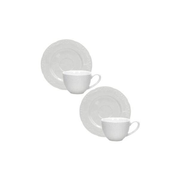 Set 2 Pz Tazzine Caffe Ricordi New Bone China Brandani 1