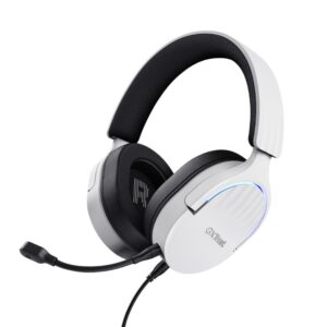 Trust Cuffia da Gaming Bianca per PC e Console USB 7.1 GXT 490W Fayzo 25302