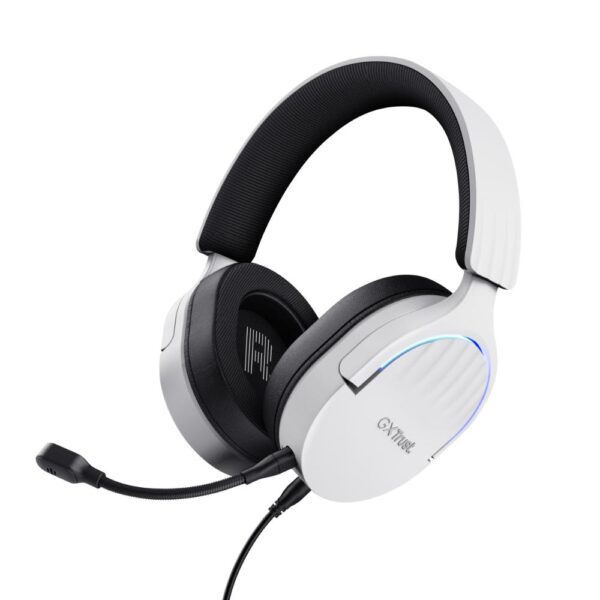 Trust Cuffia da Gaming Bianca per PC e Console USB 7.1 GXT 490W Fayzo 25302