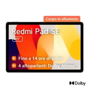Xiaomi Redmi Pad SE Grigio Scuro Tablet 11" 256GB 8GB VHU5359EU