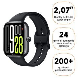 Xiaomi Redmi Watch 5 Nero Obsidiano Smartwatch BHR9389GL