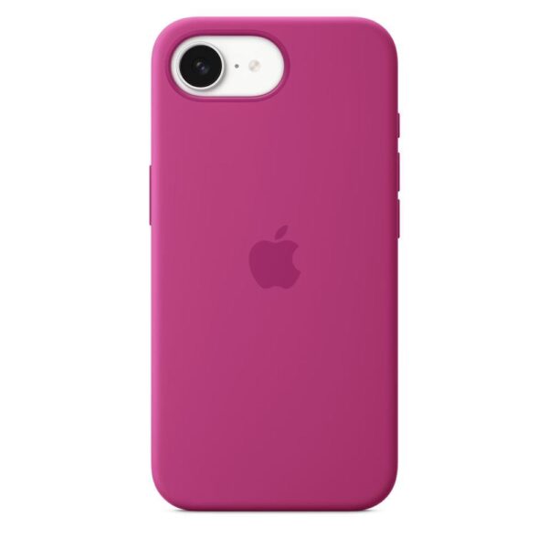 Apple Cover per iPhone 16e in silicone Fucsia 1